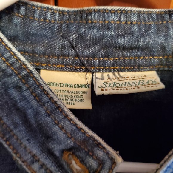 Denim Jacket w Waistline defined - XL - Mandarin Collar - Picture 4 of 5